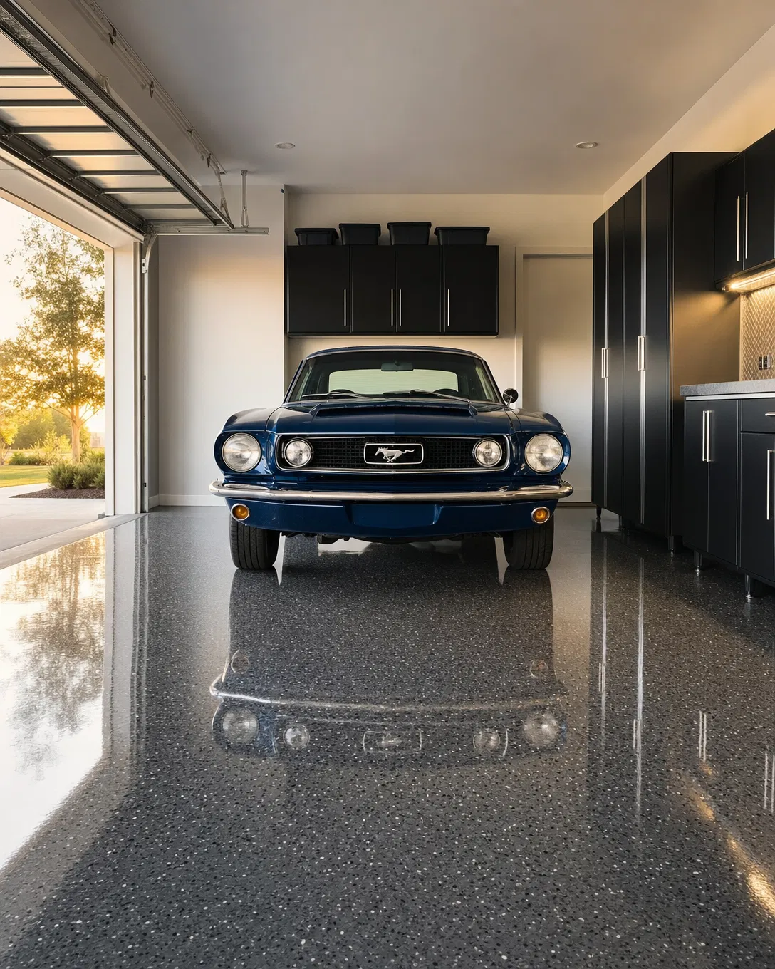 Garage Epoxy Flooring — Decorative finish. Site-assessed system.